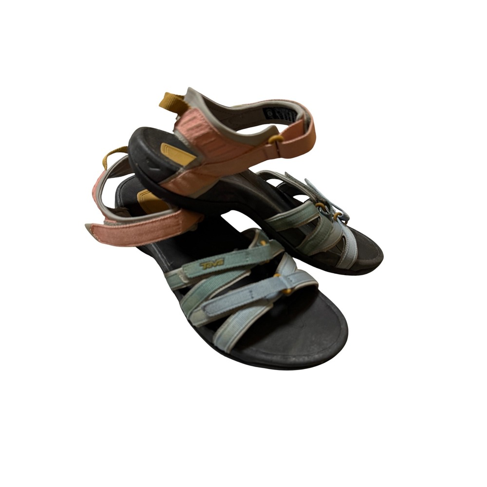 Teva Women Tirra sport sandals Light Earth Multi Size 10 Blue Green Pink Hike